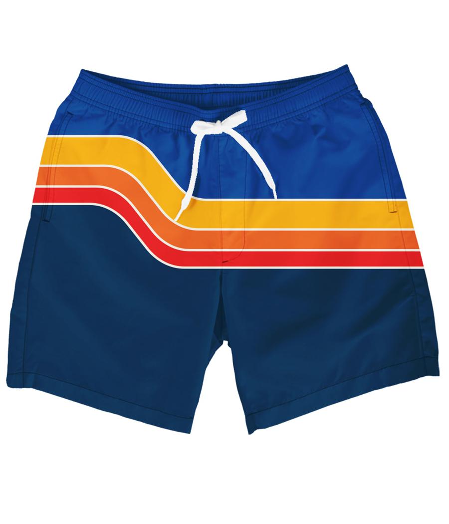 Retro Rider Stretch Swim Trunks