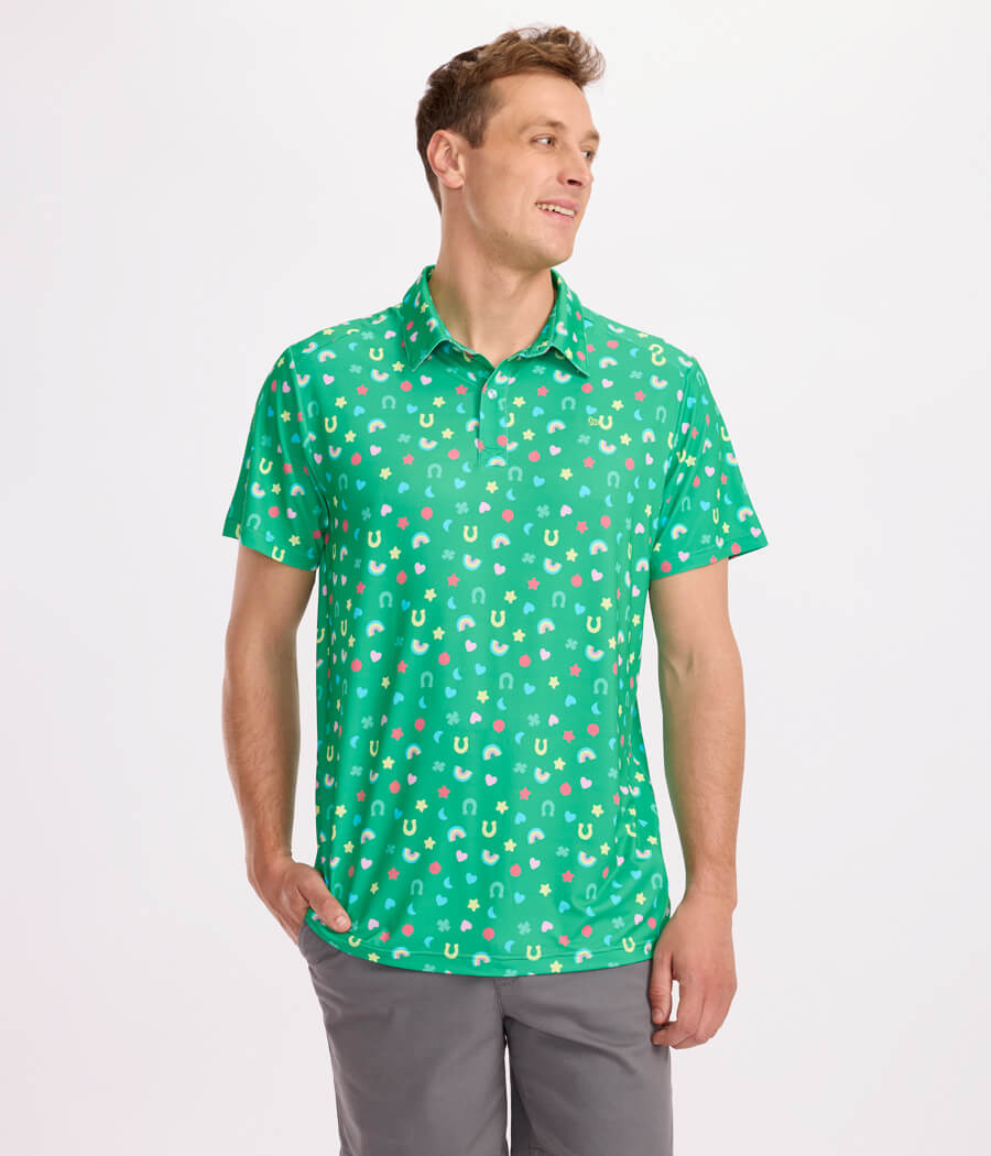 Men's Lucky Charmer Golf Polo Image 2