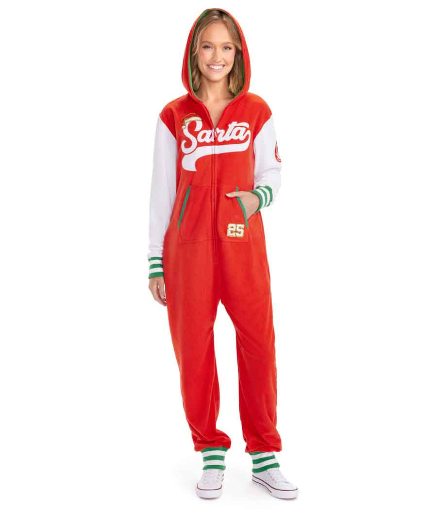 Women's Sporty Santa Jumpsuit