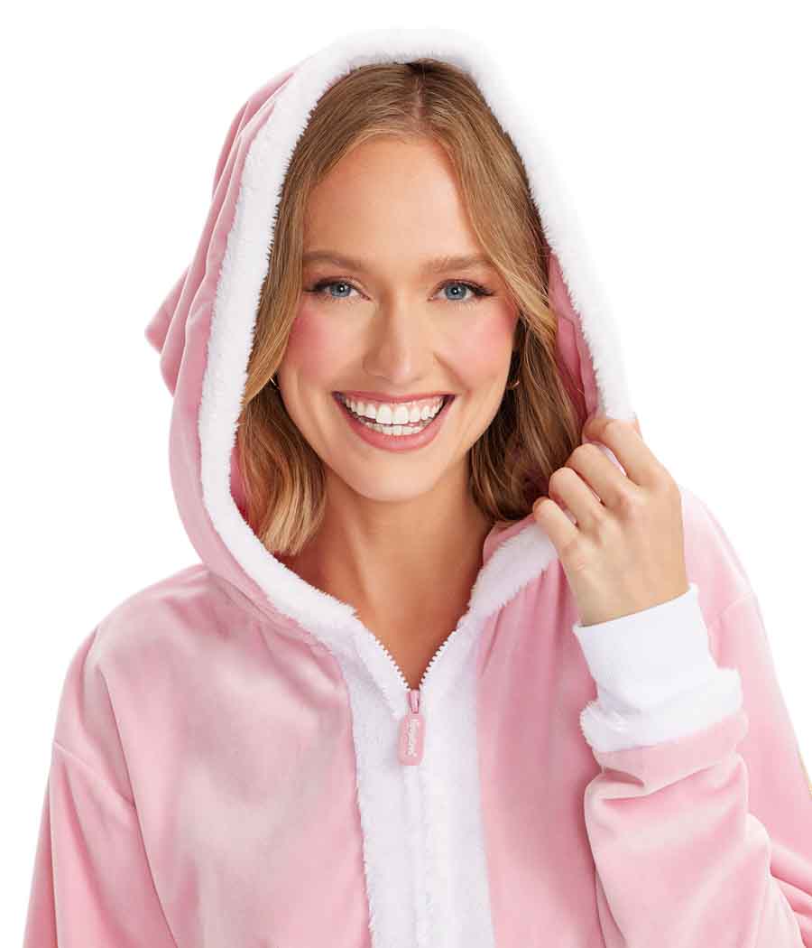 Women's Pink Santa Jumpsuit