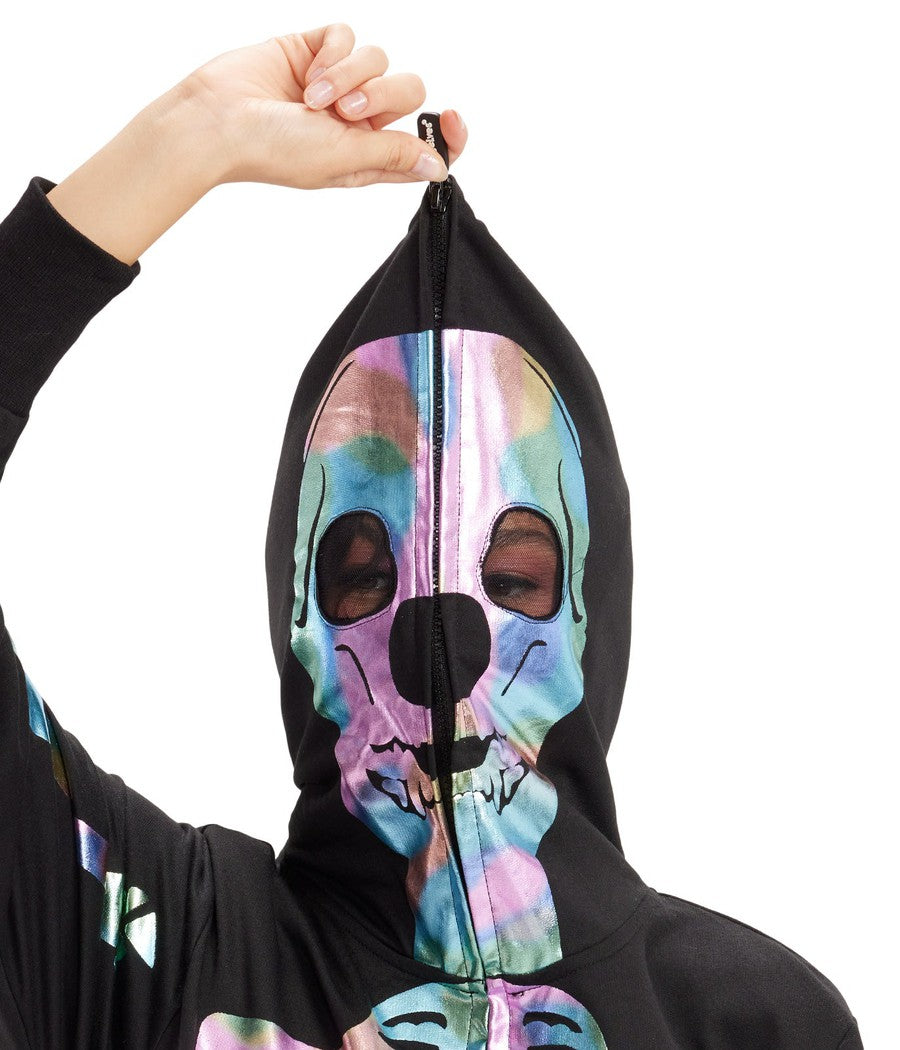 Women's Iridescent Skeleton Costume