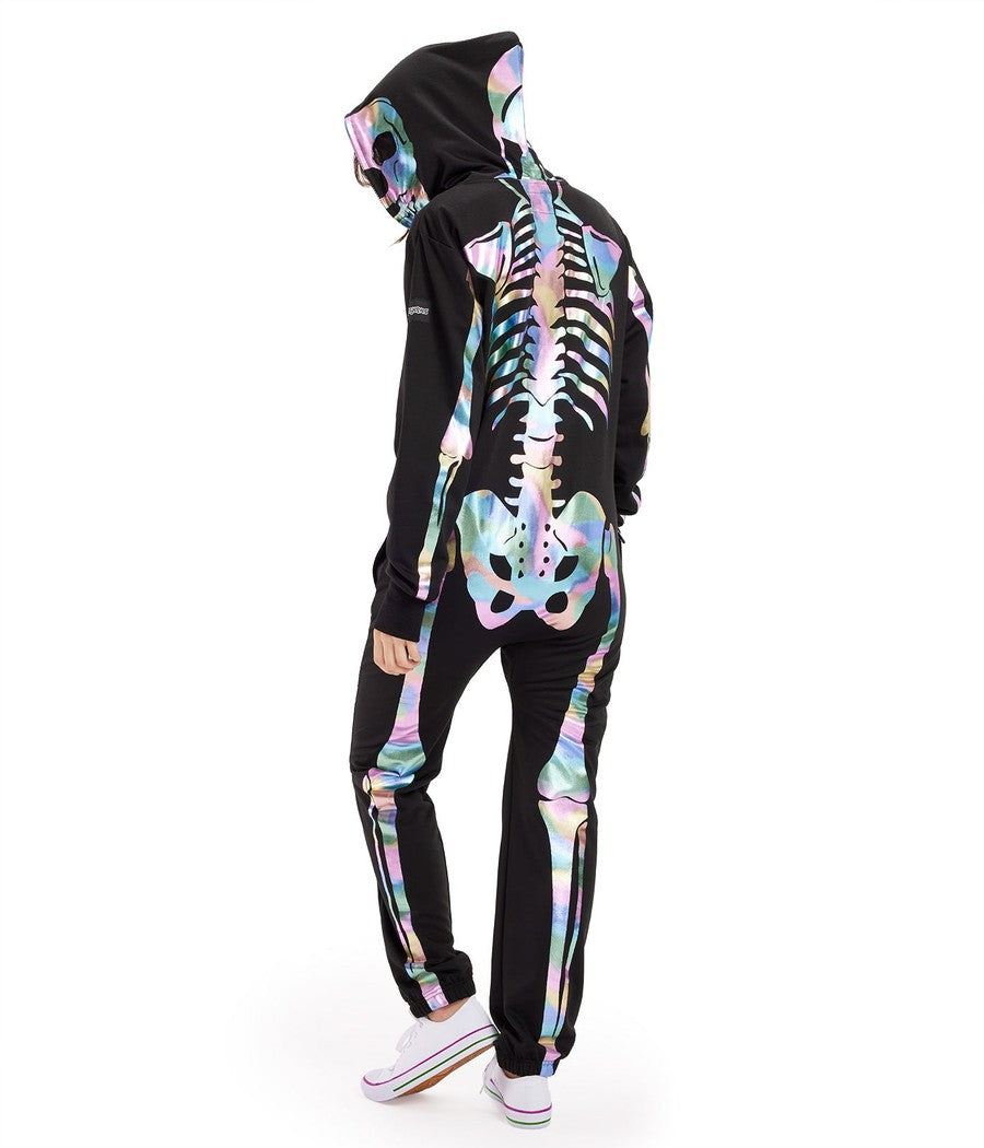 Women's Iridescent Skeleton Costume Image 2