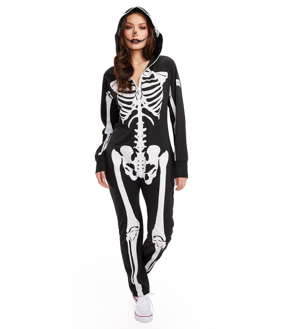 Skeleton Onesie | Skeleton Jumpsuit | Tipsy Elves