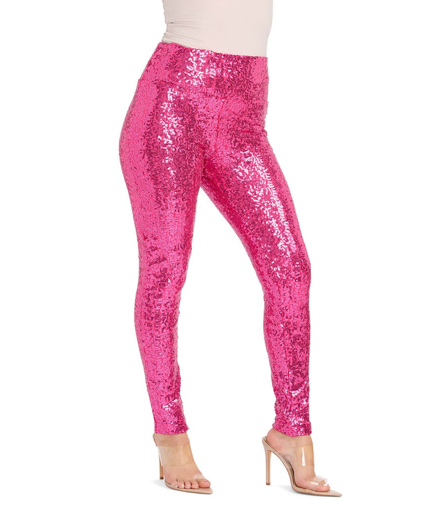 PINK VS RARE store GOLD SEQUINS LEGGINGS S