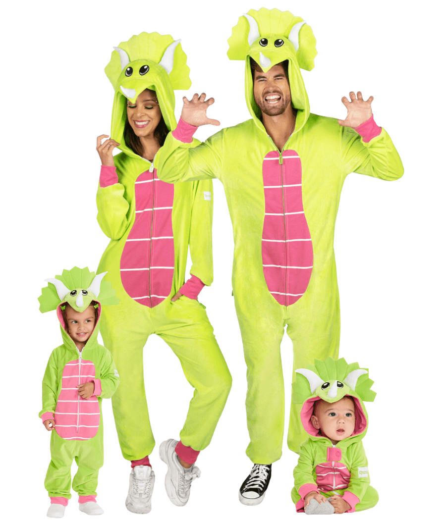 Matching Triceratops Family Costumes