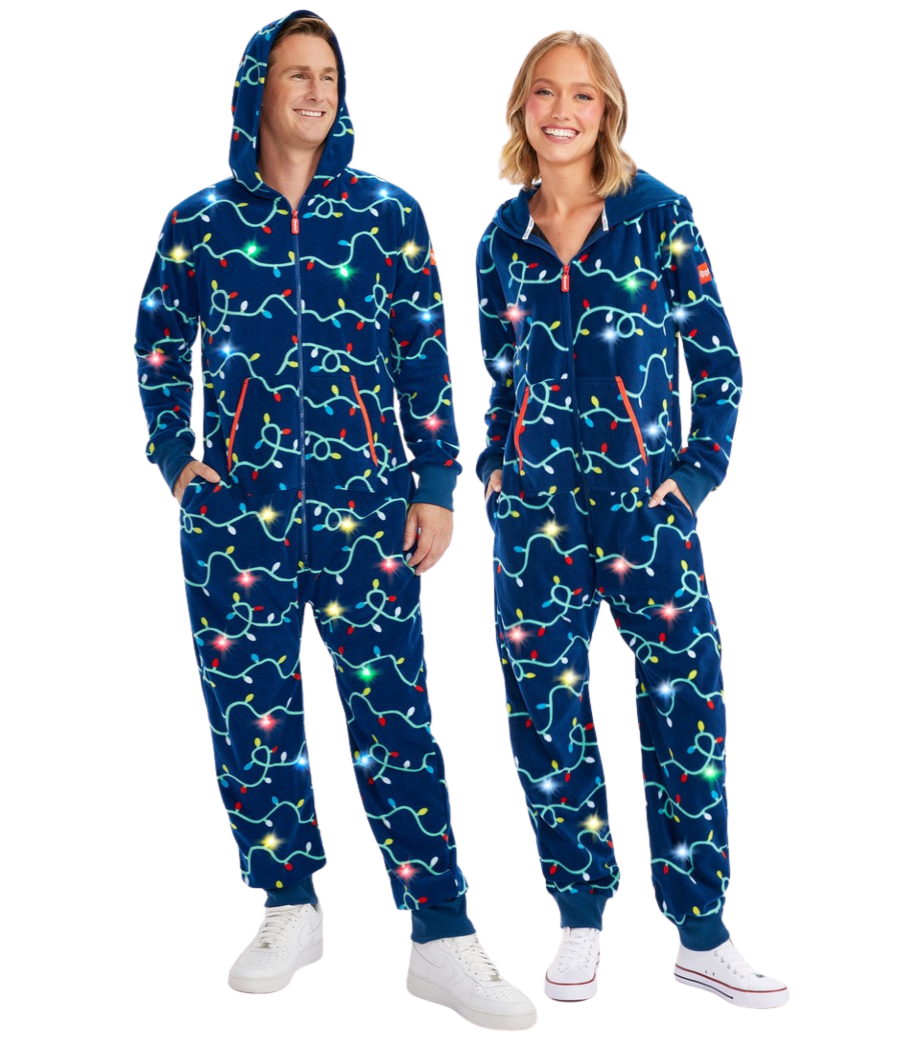 Matching String of Lights Light Up Couples Jumpsuits Primary Image