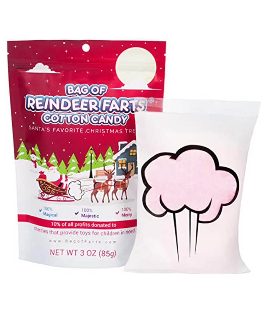 Bag of Reindeer Farts Cotton Candy