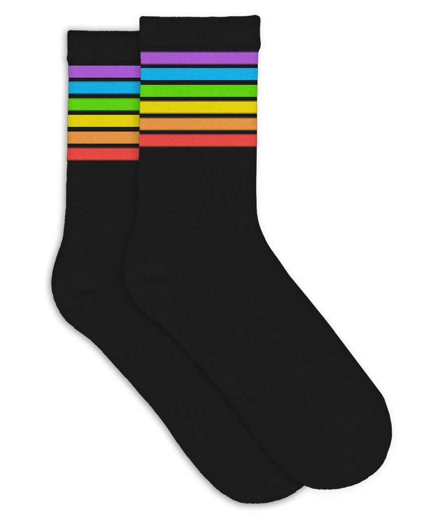 Black Rainbow Socks: Men's Rainbow Outfits | Tipsy Elves