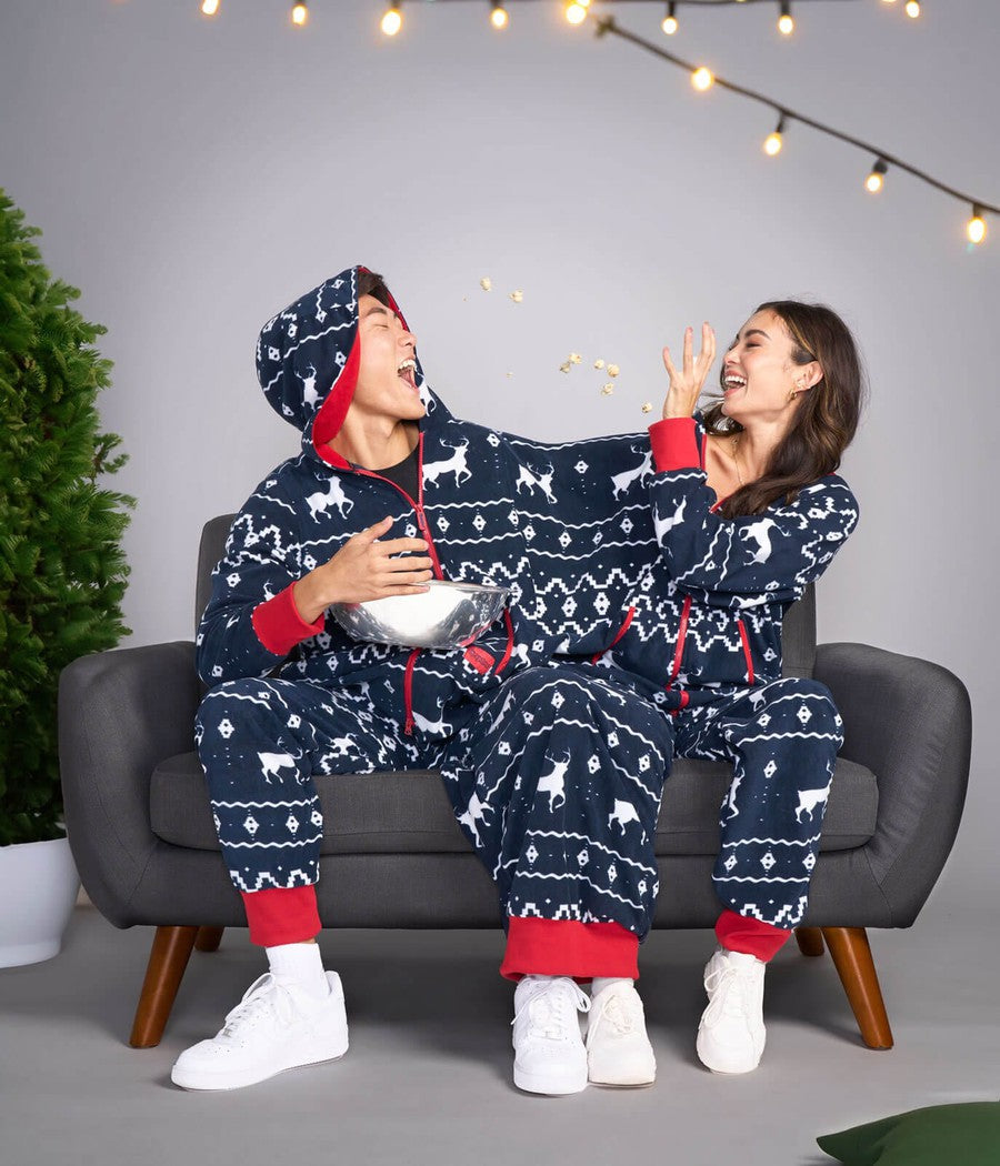 Blue Reindeer Twosie Christmas Outfits Tipsy Elves