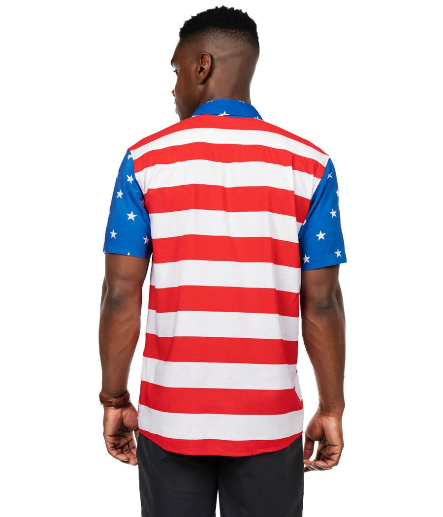 American flag clearance button up shirt