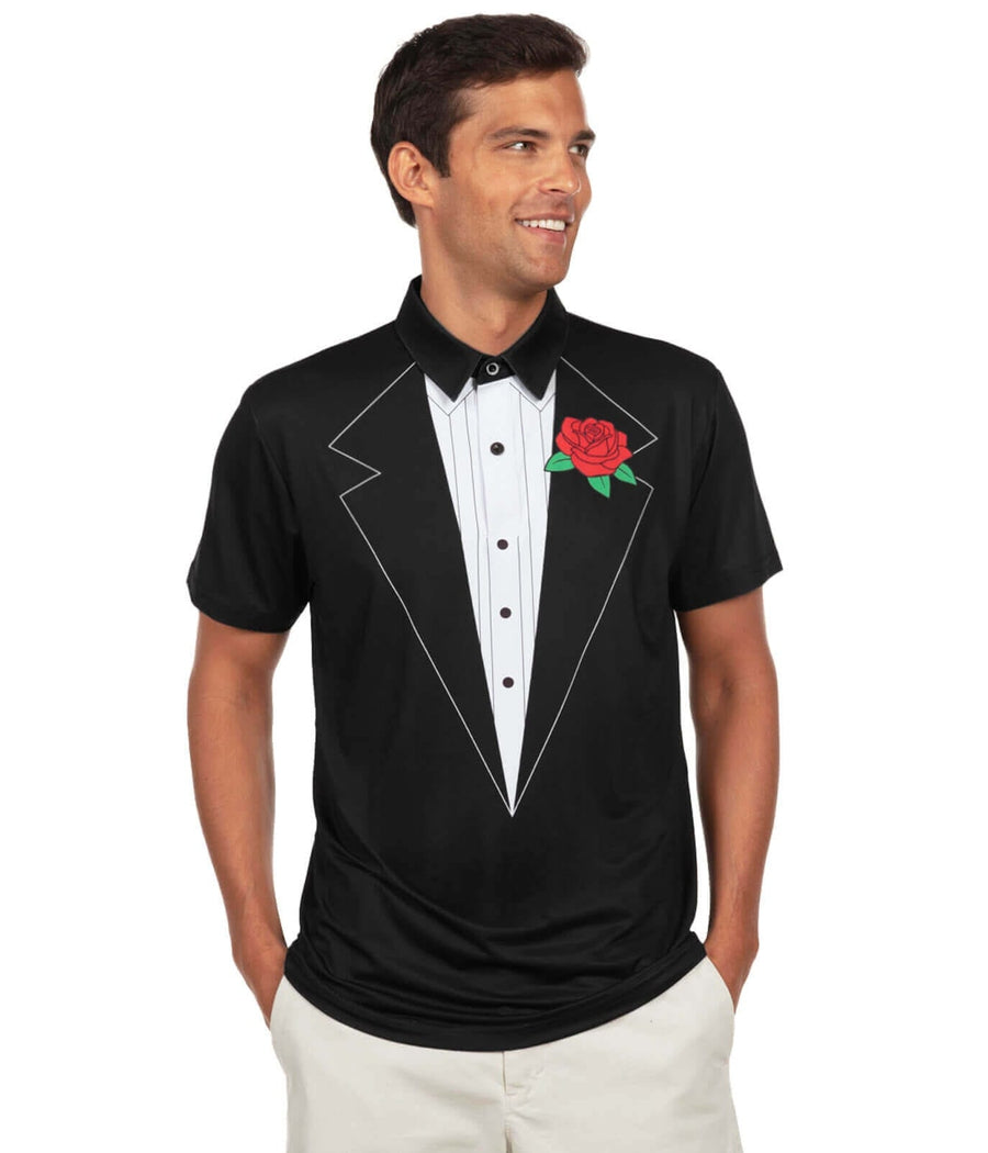 Men's Tuxedo Disc Golf Polo Image 2