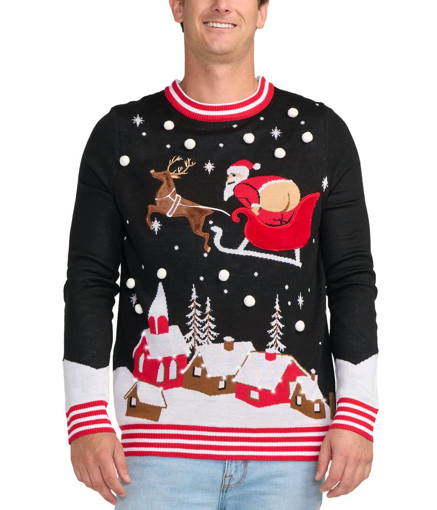 Men's lighted ugly christmas on sale sweater