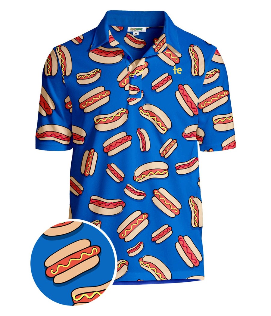 Hot Dog Polo Shirt: Men's Evergreen Outfits | Tipsy Elves