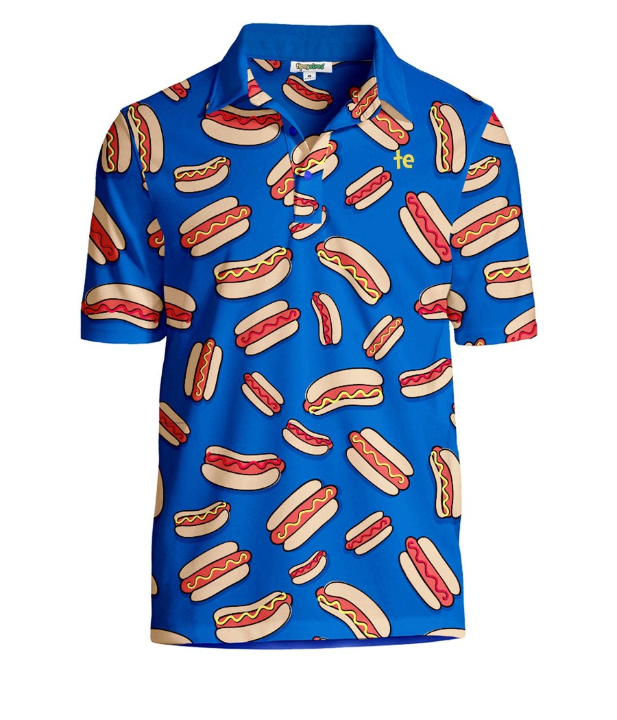 Men's Hot Dog Disc Golf Polo