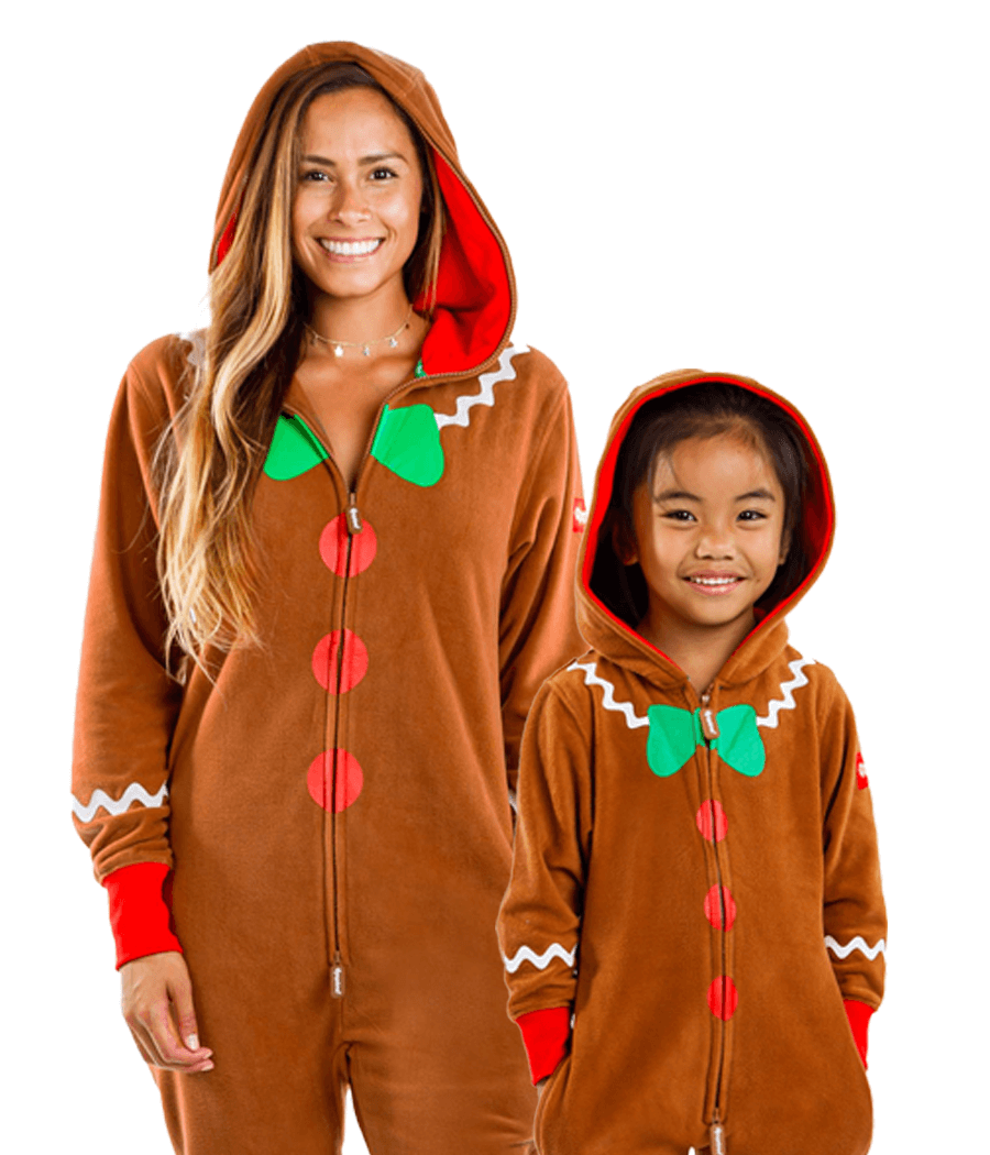 Mommy & Me Gingerbread Man Christmas Jumpsuits Primary Image