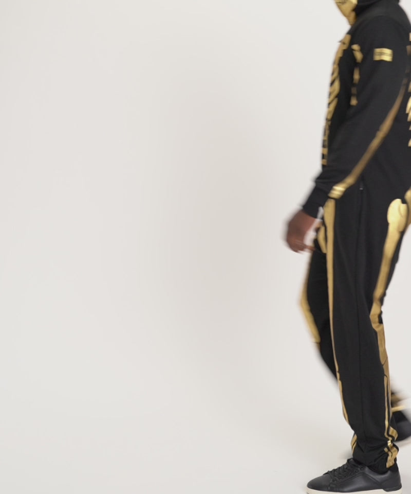 Men's Gold Skeleton Costume Image 3