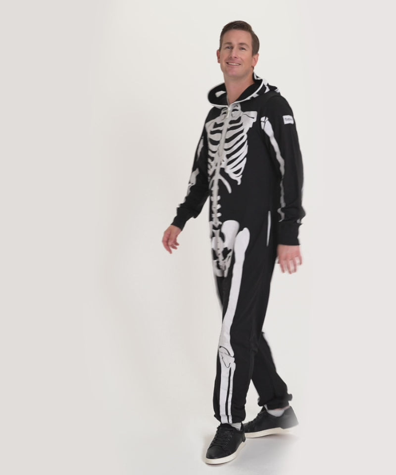 Men's Skeleton Costume Image 3