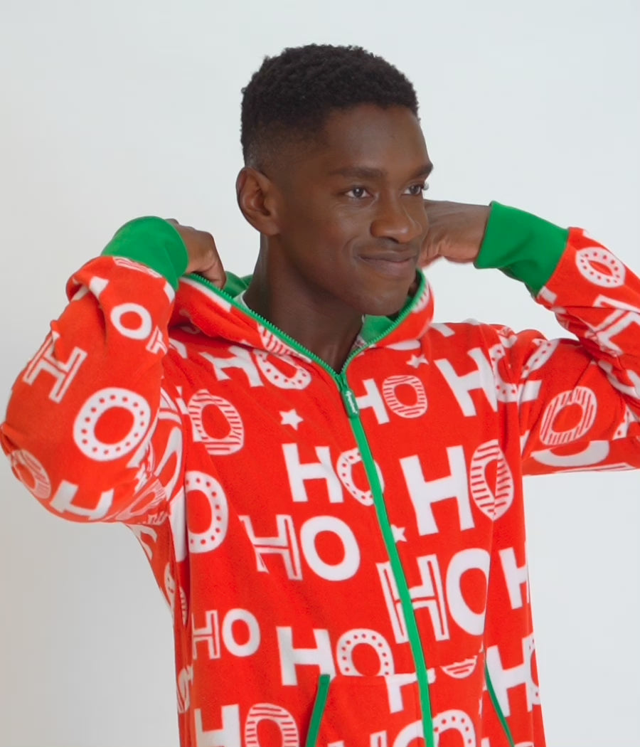 Men's Ho Ho Ho Jumpsuit Image 4