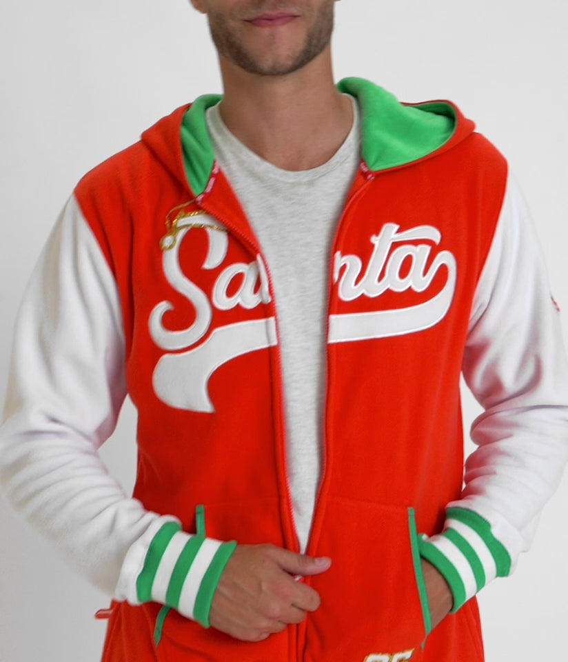 Men's Sporty Santa Jumpsuit Image 6