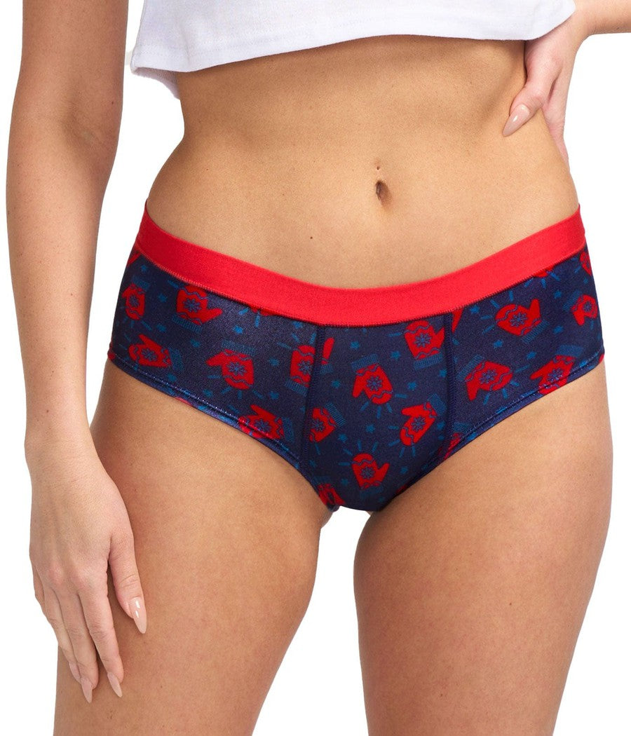Women Christmas Panties Xmas Print Briefs Underwear Knickers Underpants