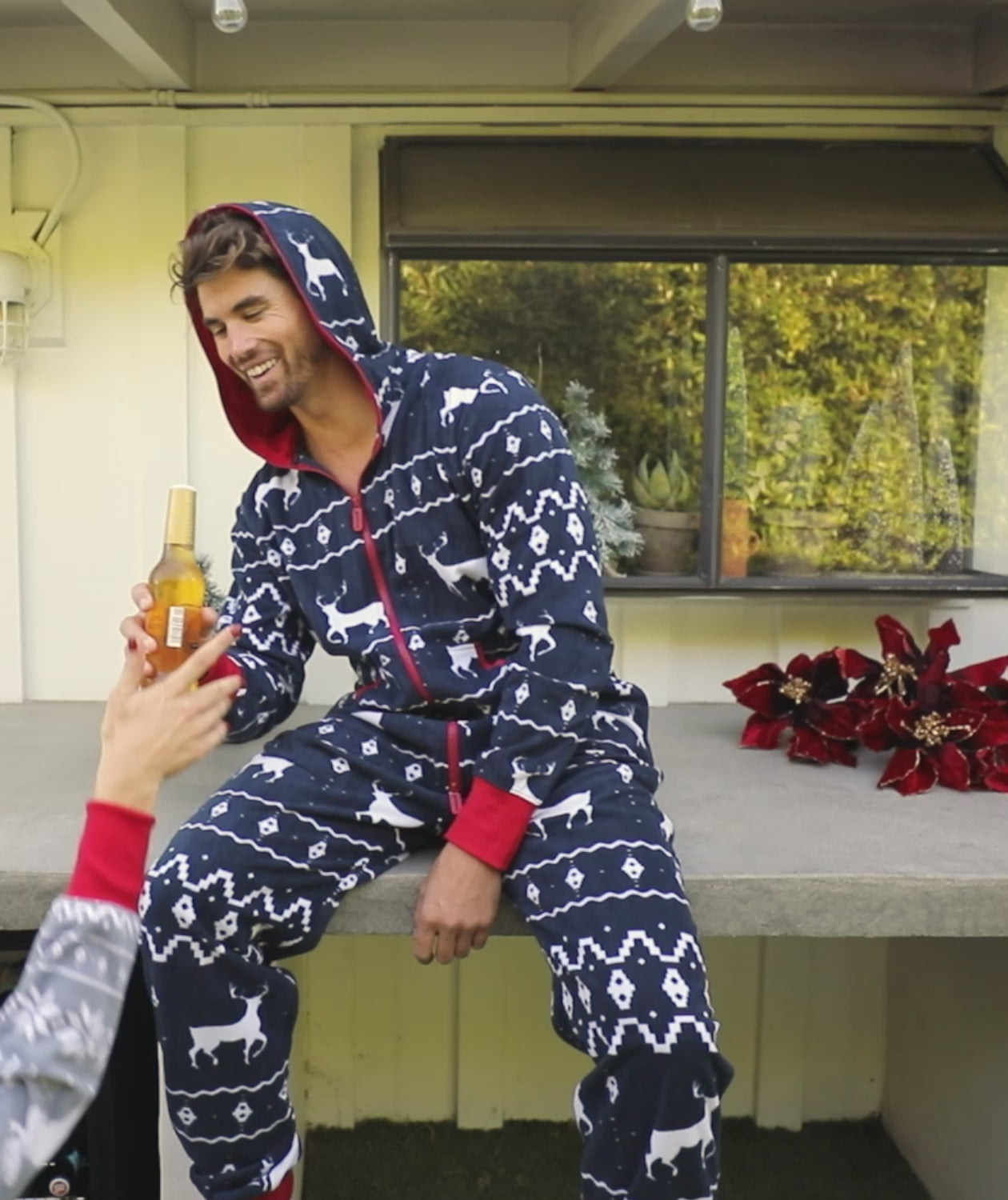 Mens ugly christmas outlet onesie