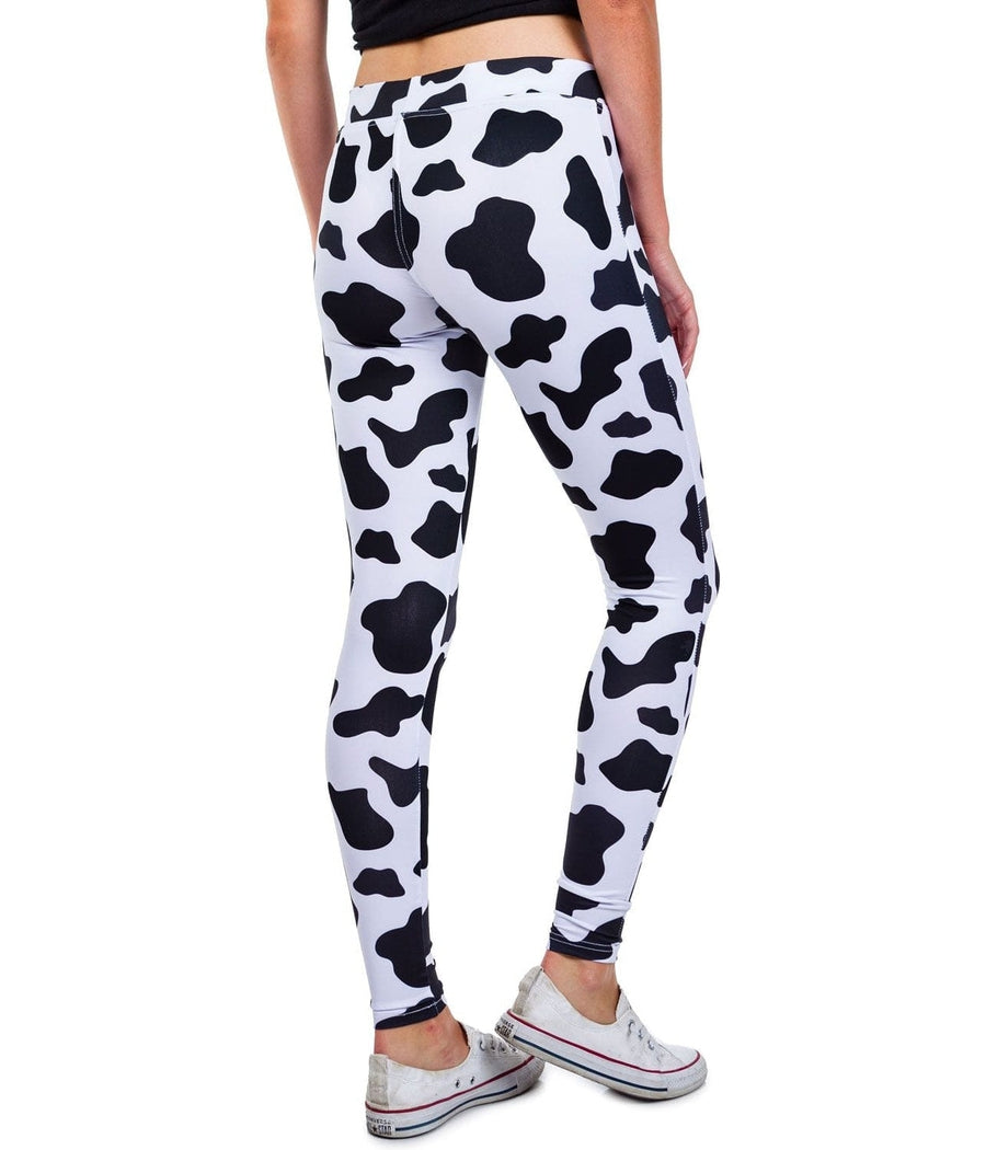 Cow print yoga pants best sale