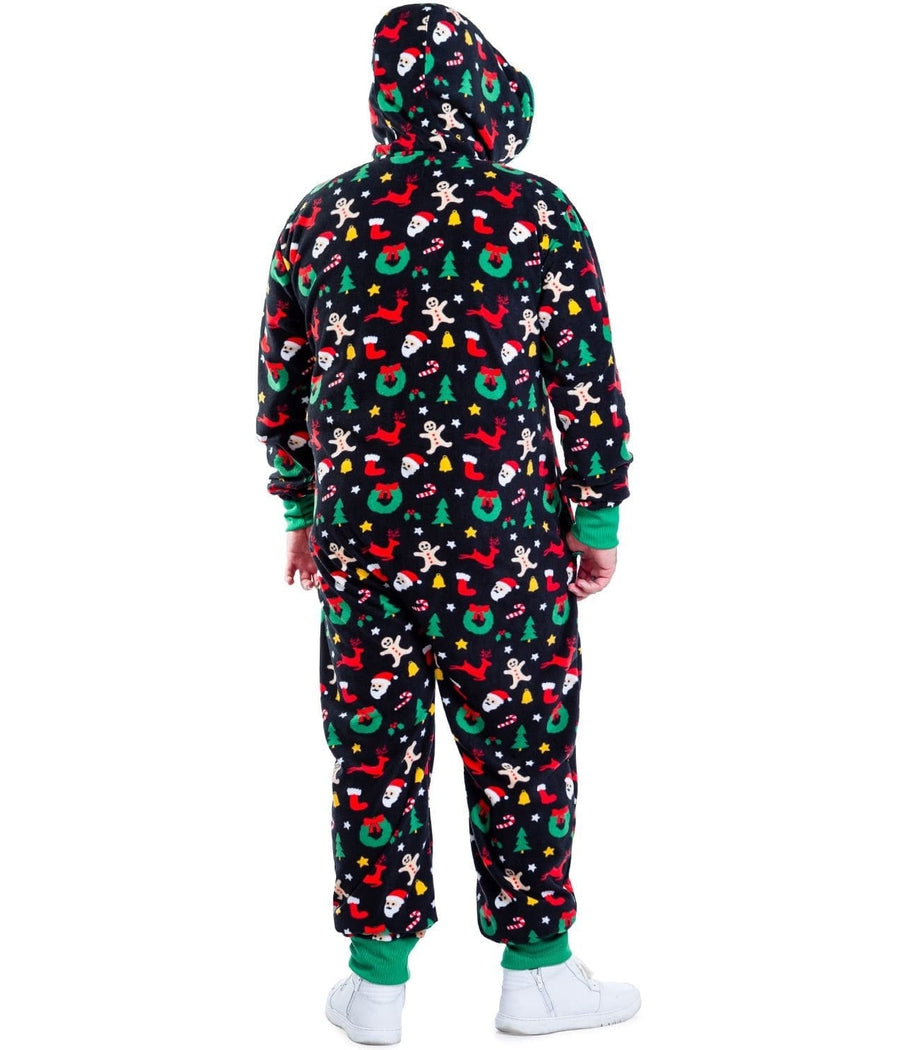 Big and tall mens christmas onesie sale