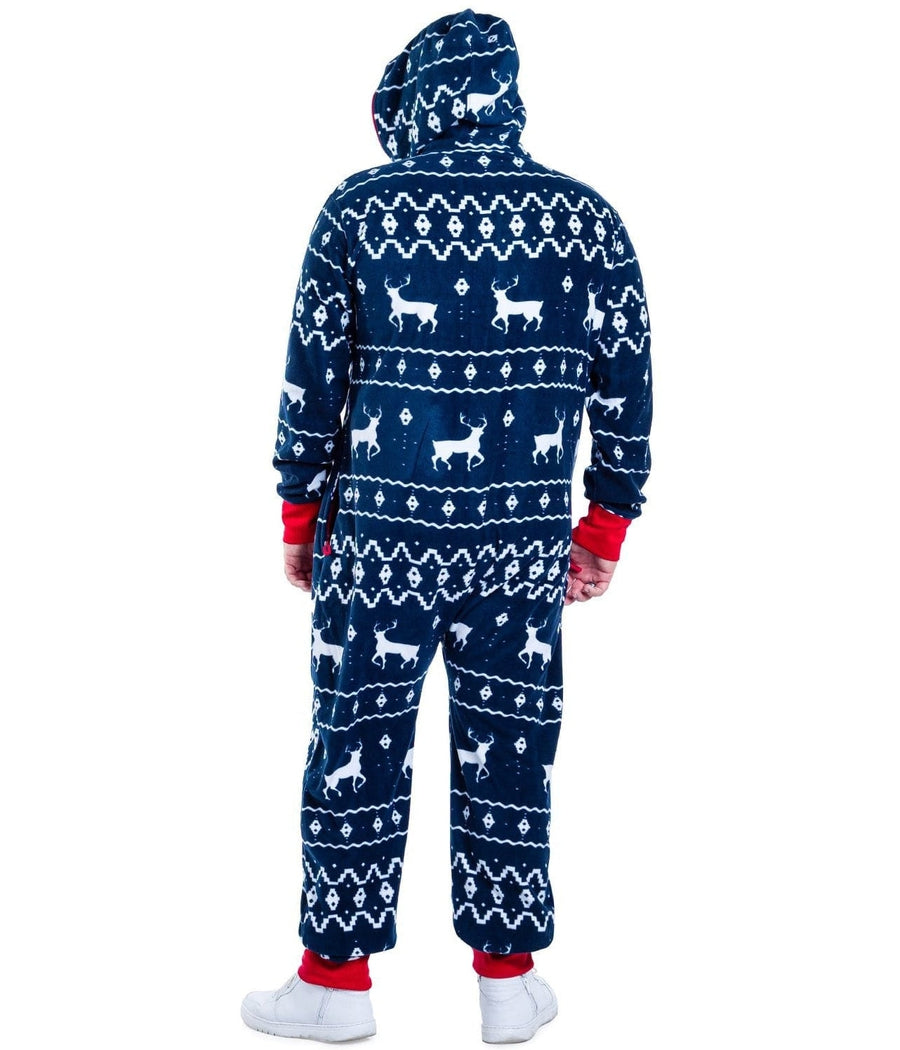 Blue Fair Isle Big and Tall Jumpsuit Men s Christmas Outfits