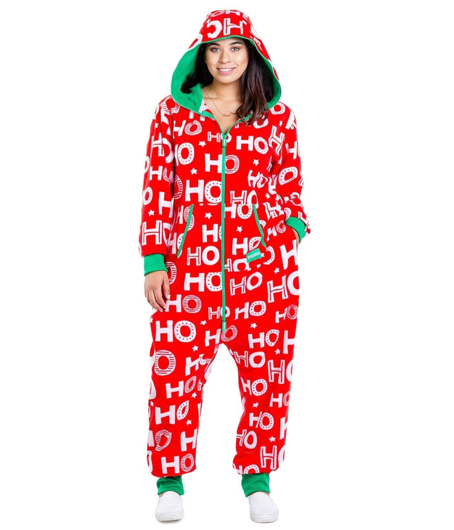 Ho Ho Ho Plus Size Jumpsuit Women s Christmas Outfits Tipsy Elves