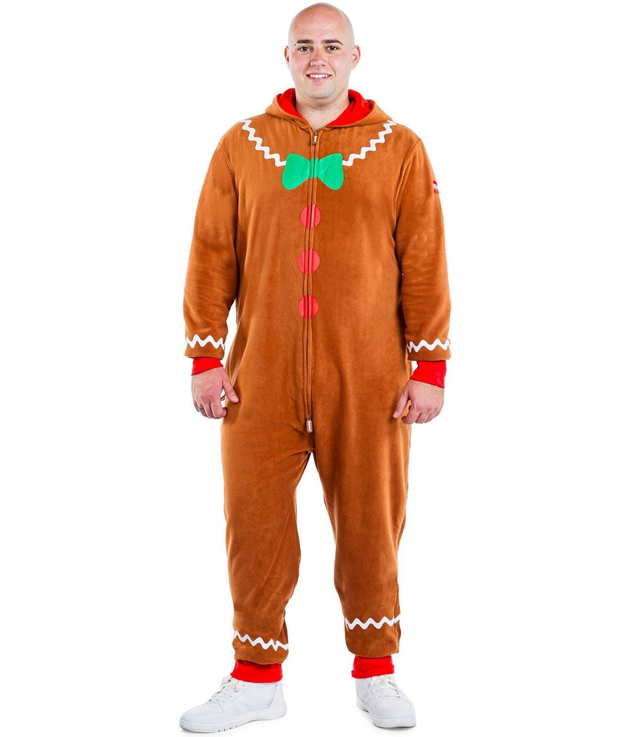 Gingerbread Man Big and Tall Jumpsuit Men s Christmas Outfits