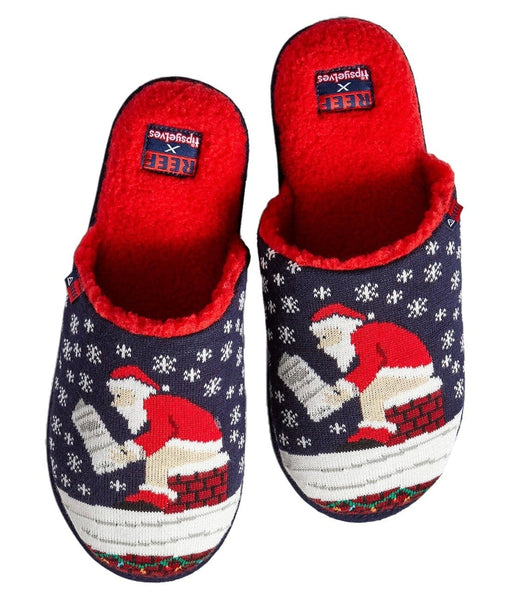 Men's Santa Log Reef Slippers