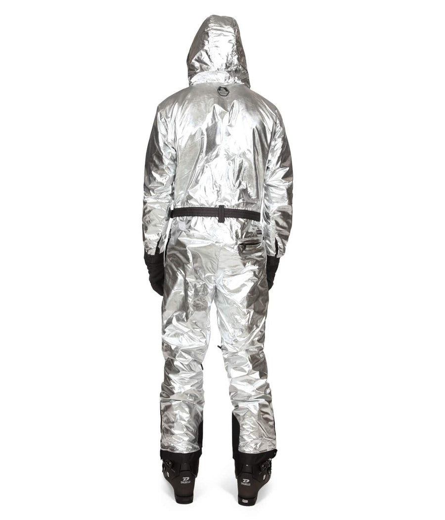 Msgd Ski Silver Metallic Padded Snow Suit, Silver from Missguided on 21  Buttons