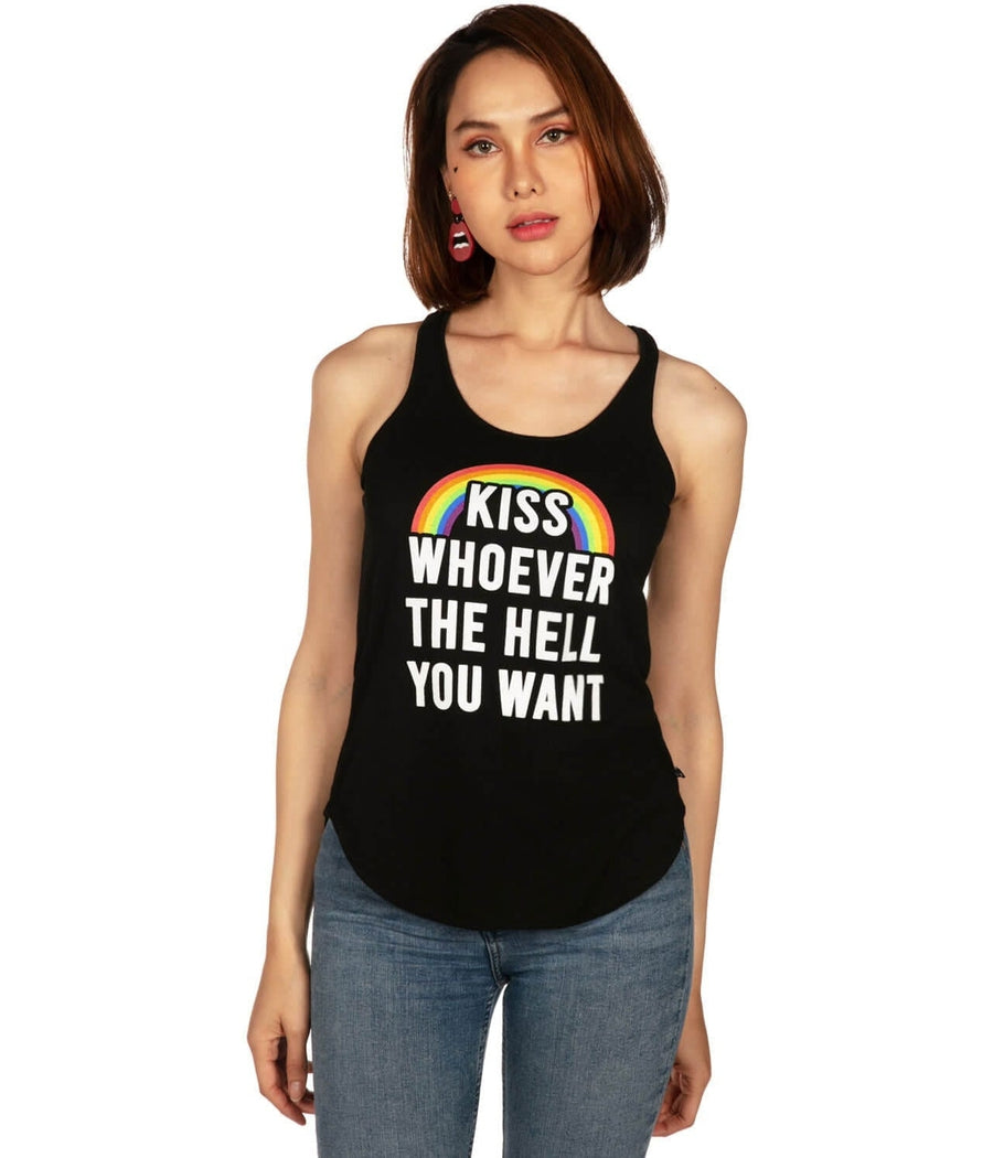 Kiss Whoever You Want Racerback Tank Top Image 2