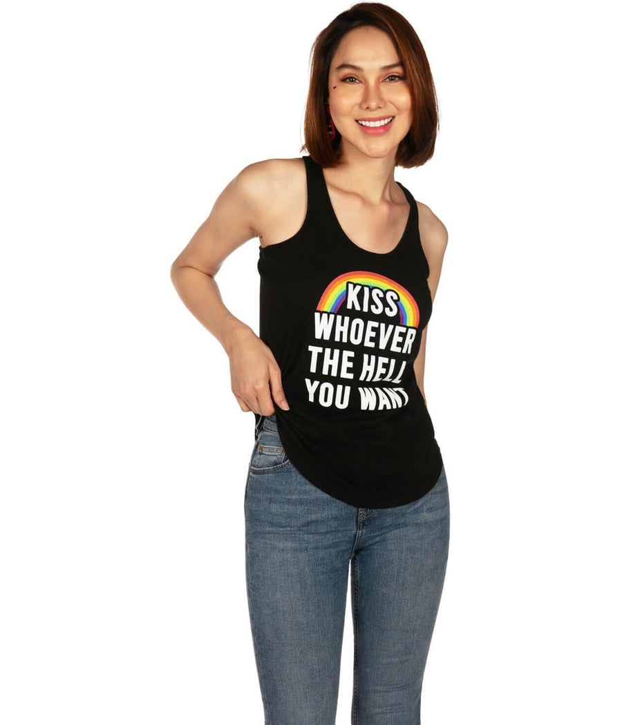 Kiss Whoever You Want Racerback Tank Top