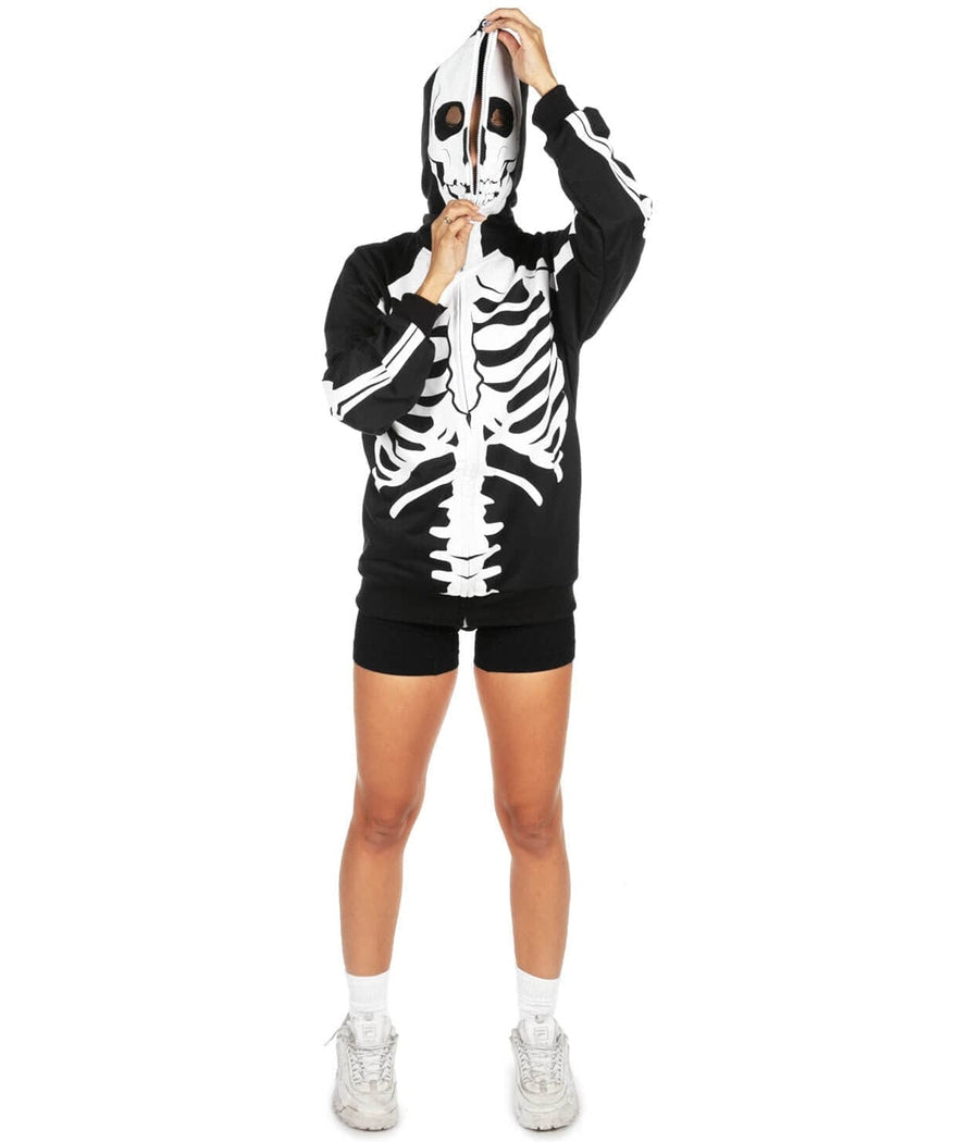 Skeleton hoodie women's hot sale