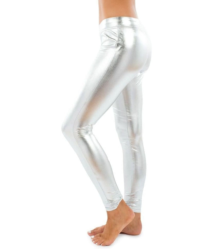 TNQ Women's Stylish and Fashionable Silver Shimmer Leggings