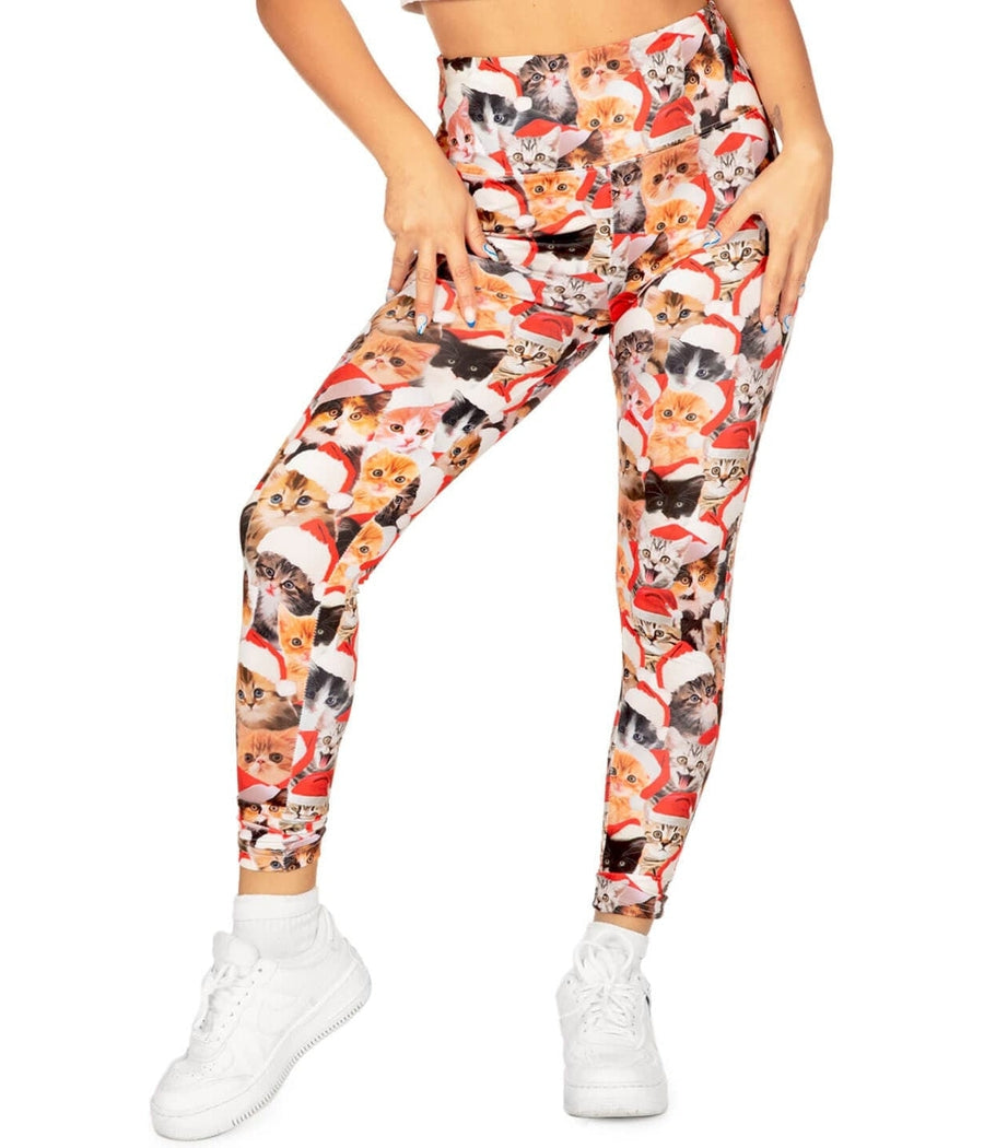 Women's Funny Printed Ugly Christmas Leggings Soft Stretchy