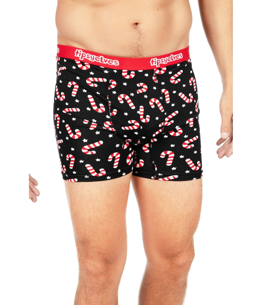 Main and Local, Underwear & Socks, Candy Cane Boxer Brief