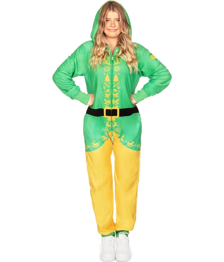 Buddy the Elf Jumpsuit Women s Christmas Outfits Tipsy Elves