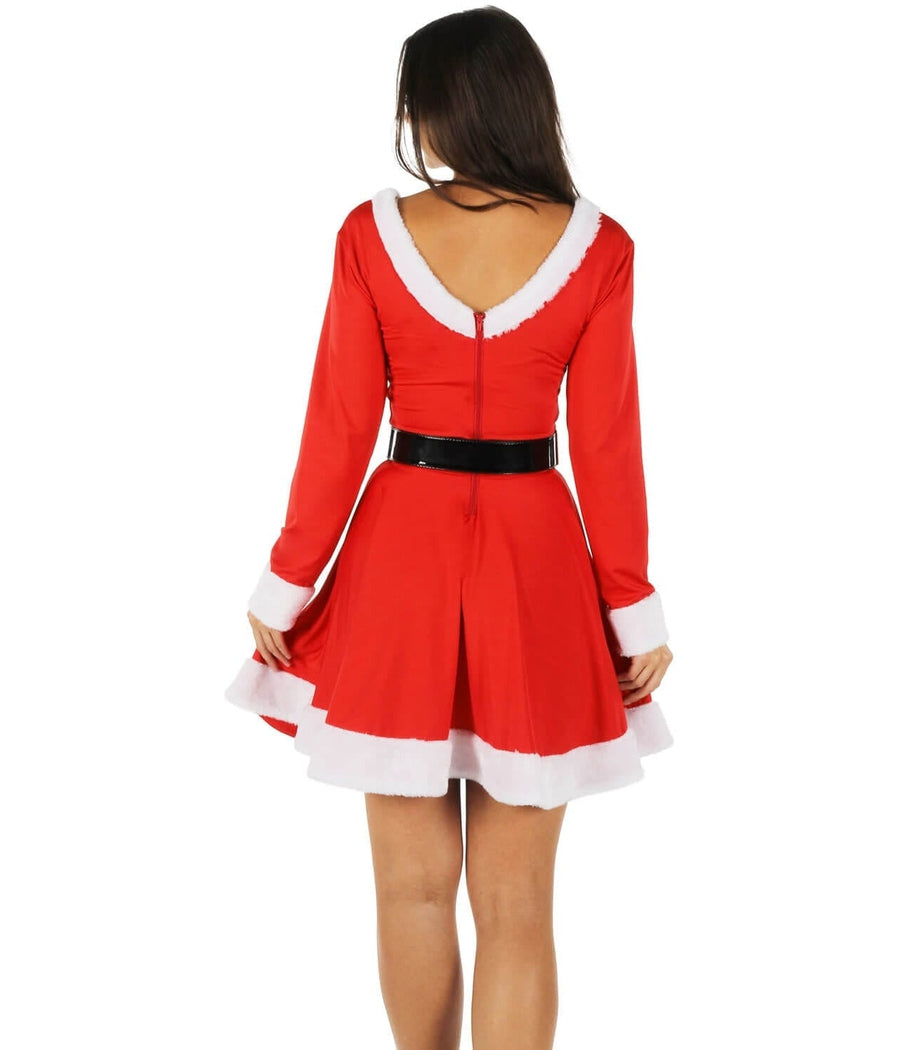 Long sleeve santa on sale dress