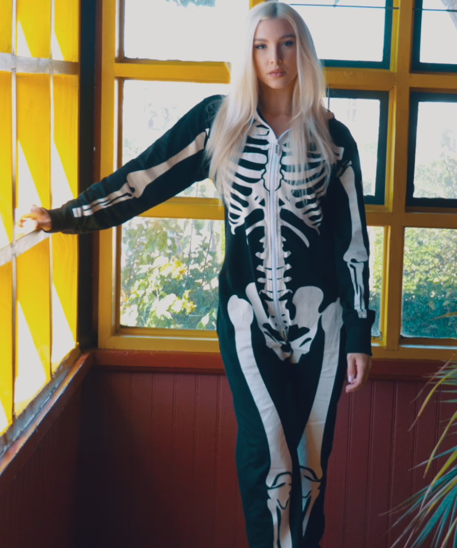 Tipsy elves skeleton store jumpsuit