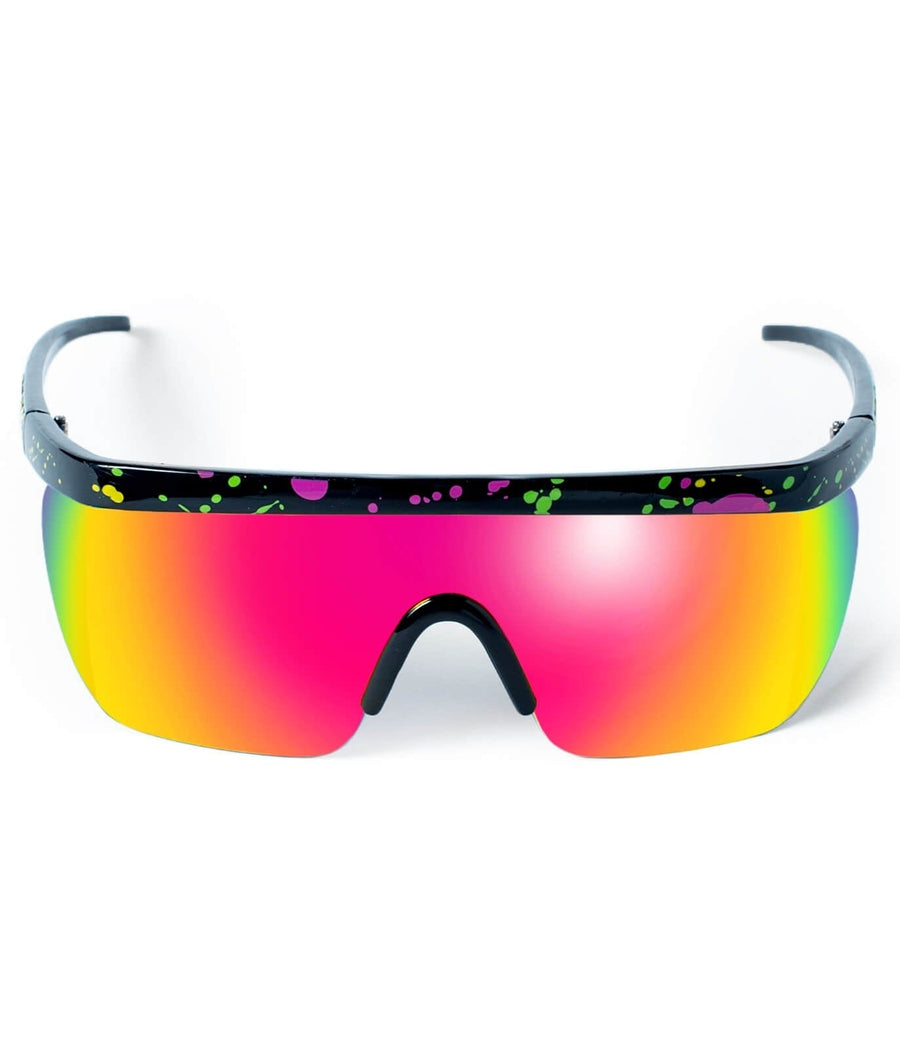 Buy 80s Neon Wrap Around Sports Shield Vintage Unisex Sunglass Barney  Online in India - Etsy