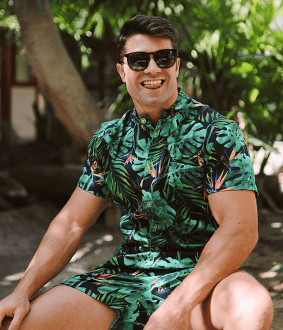 Tipsy Elves Men's Tacosaurus Hawaiian Shirt