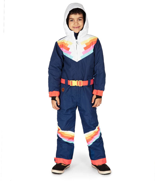 Men's Santa Fe Shredder Rainbow Ski Suit - Blue Retro Snowsuit Male :  : Clothing, Shoes & Accessories