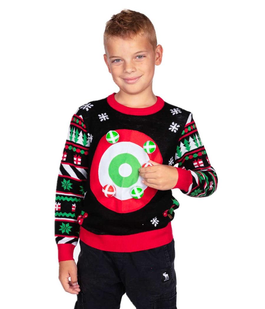 Boy s Dart Board Game Ugly Christmas Sweater