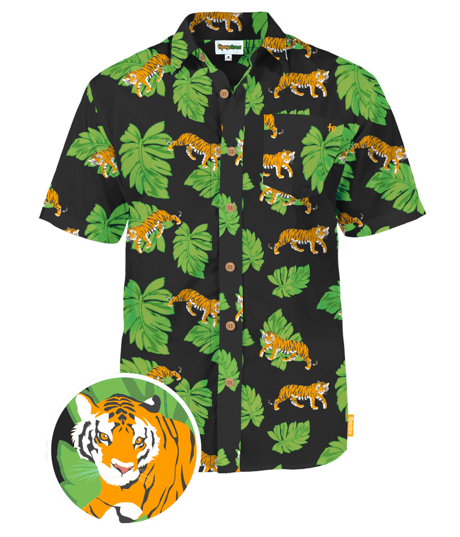 Men's King of Tigers Hawaiian Shirt