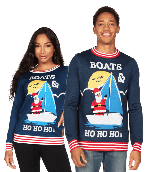 Tipsy Elves Men's Boats & Ho Ho Hos Ugly Christmas Sweater, Size offers M