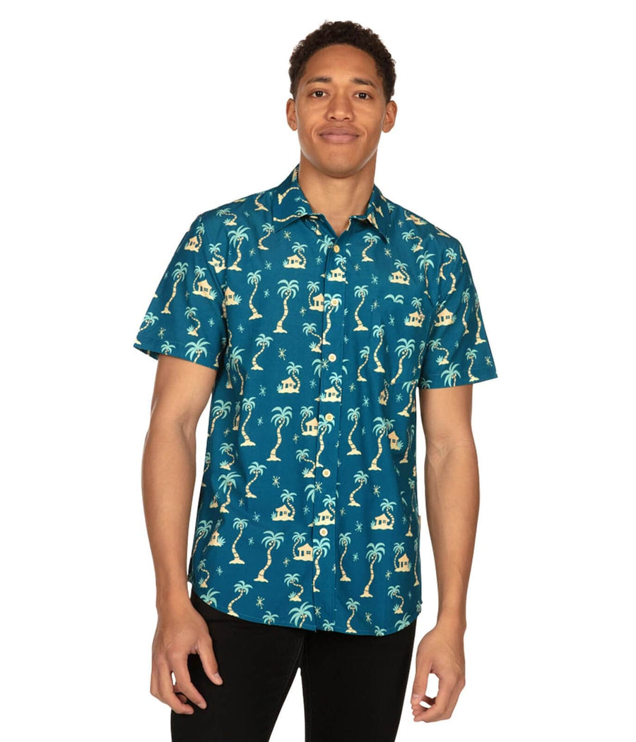 Men's Hawaiian Shirt | AI Botanical Pattern | Men's Summer outlet Vacation Shirt | Tropical Beach Clothing