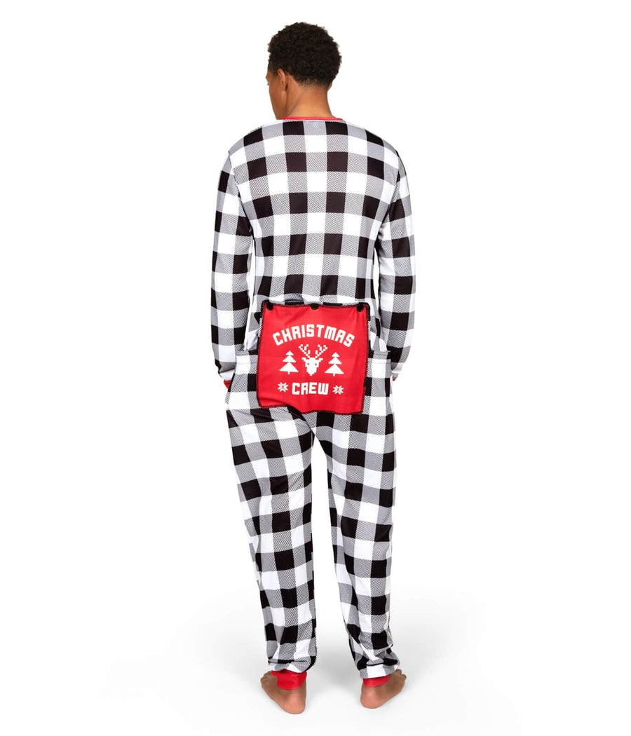 Black and white buffalo plaid online onesie