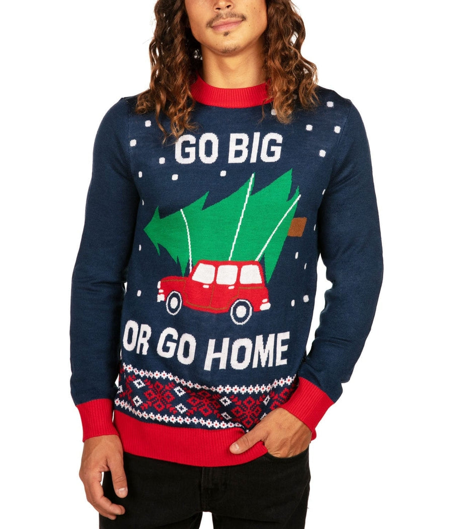 Go Big or Go Home Ugly Christmas Sweater: Men's Christmas Outfits ...